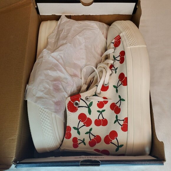 Converse Women's Cherry Print Sneakers - Picture 14 of 14